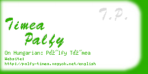 timea palfy business card